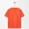 T-Shirt aus Baumwolle in lockerer Passform Orange