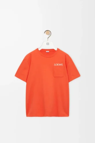 T-Shirt aus Baumwolle in lockerer Passform Orange