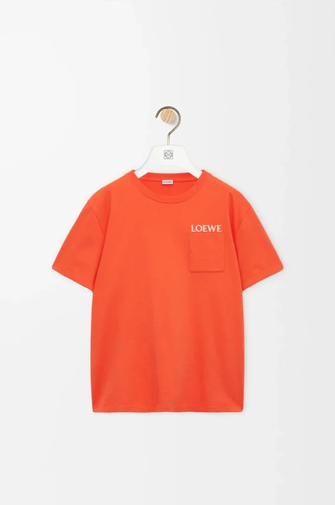 T-Shirt aus Baumwolle in lockerer Passform Orange