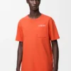 T-Shirt aus Baumwolle in lockerer Passform Orange