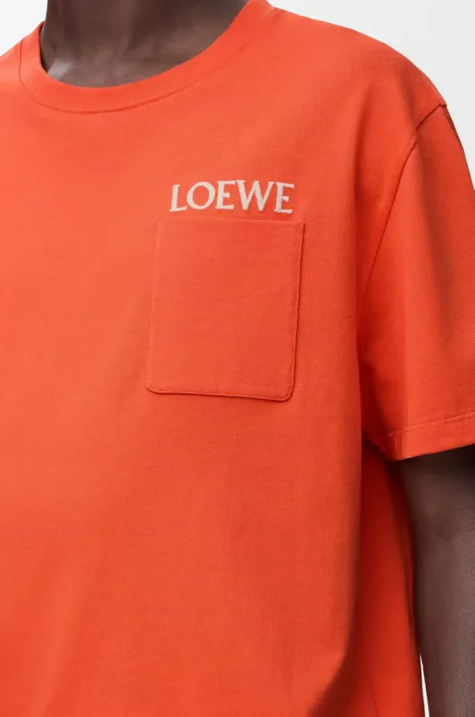 T-Shirt aus Baumwolle in lockerer Passform Orange