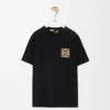 T-Shirt aus Baumwolle in lockerer Passform Schwarz