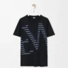 T-Shirt aus Baumwolle in lockerer Passform Schwarz