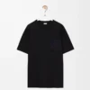 T-Shirt aus Baumwolle in lockerer Passform Schwarz
