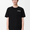 T-Shirt aus Baumwolle in lockerer Passform Schwarz