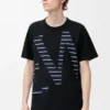 T-Shirt aus Baumwolle in lockerer Passform Schwarz