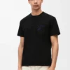 T-Shirt aus Baumwolle in lockerer Passform Schwarz
