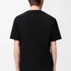 T-Shirt aus Baumwolle in lockerer Passform Schwarz