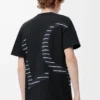 T-Shirt aus Baumwolle in lockerer Passform Schwarz