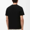 T-Shirt aus Baumwolle in lockerer Passform Schwarz