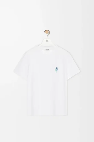 T-Shirt aus Baumwolle in lockerer Passform Weiß