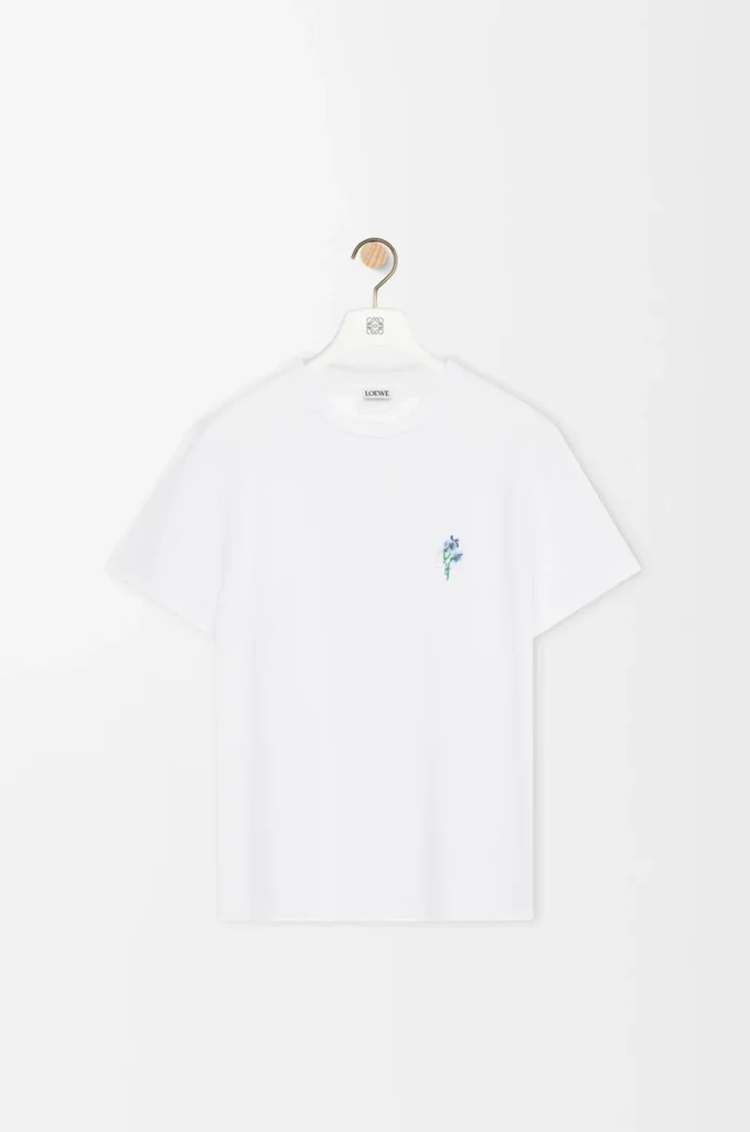 T-Shirt aus Baumwolle in lockerer Passform Weiß