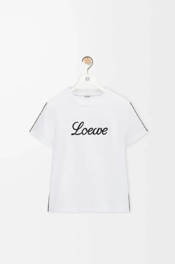 T-Shirt aus Baumwolle in lockerer Passform Weiß