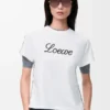 T-Shirt aus Baumwolle in lockerer Passform Weiß