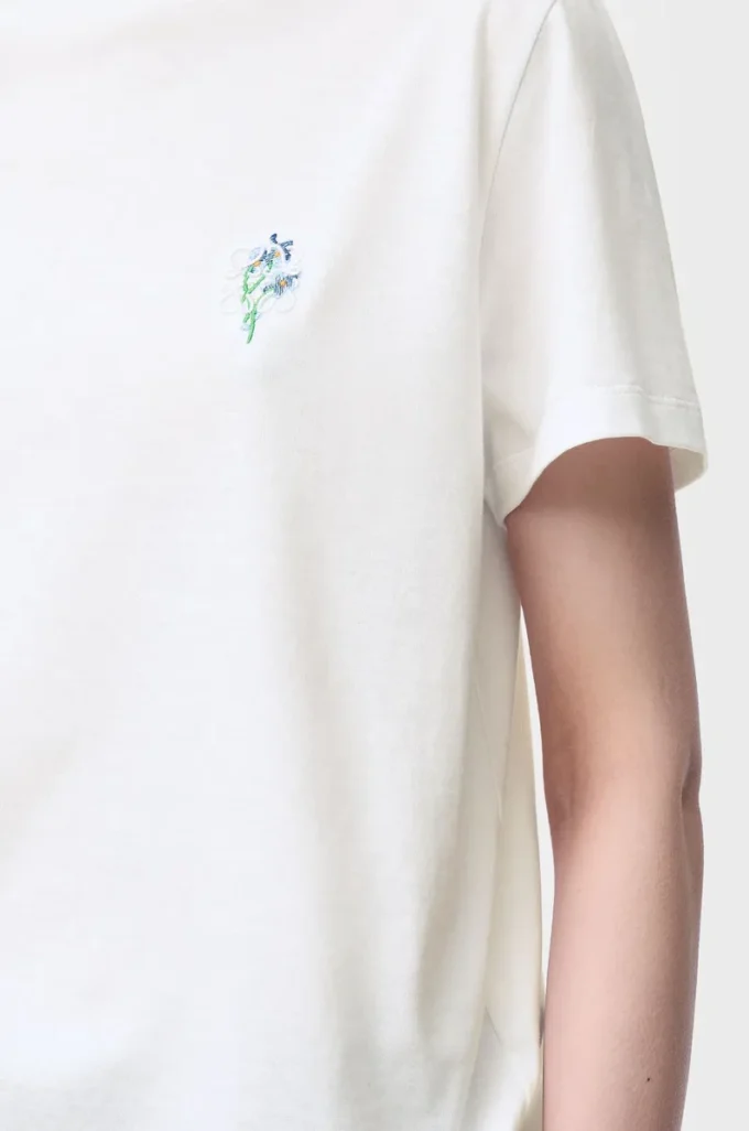 T-Shirt aus Baumwolle in lockerer Passform Weiß