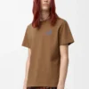 T-Shirt aus Baumwolle in regulärer Passform, Farbe Camel