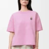 T-Shirt aus Baumwollmischung in regulärer Passform Rosa