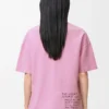 T-Shirt aus Baumwollmischung in regulärer Passform Rosa