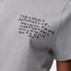 T-Shirt in regulärer Passform aus Baumwolle Grau meliert