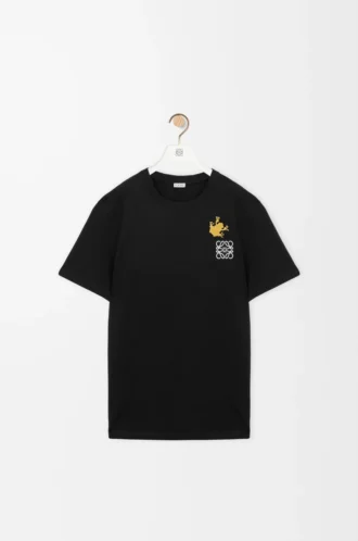 T-Shirt mit lockerer Passform aus Baumwolle in Schwarz/Mehrfarbig