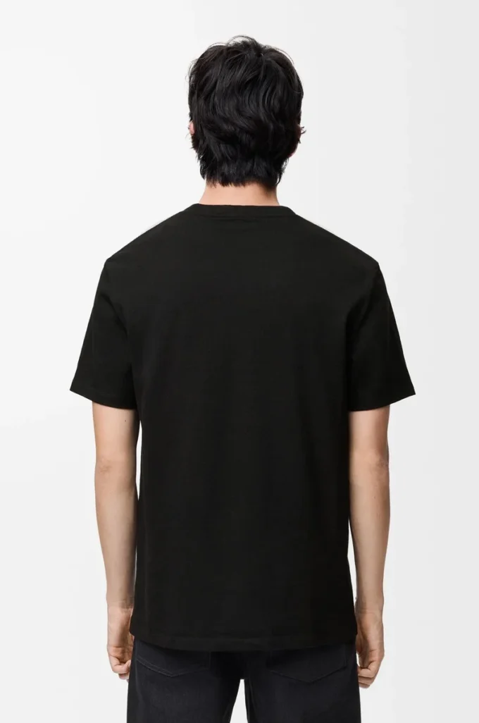 T-Shirt mit lockerer Passform aus Baumwolle in Schwarz/Mehrfarbig