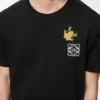 T-Shirt mit lockerer Passform aus Baumwolle in Schwarz/Mehrfarbig