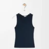 Tanktop aus Seide Deep Marine