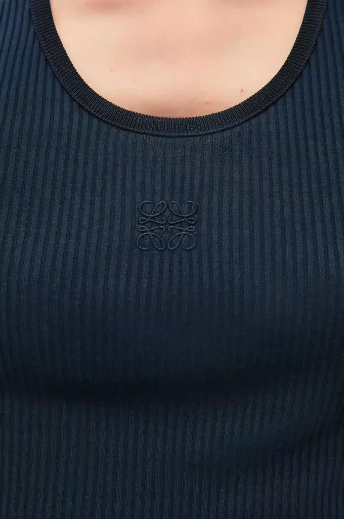 Tanktop aus Seide Deep Marine