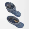 Toy Panta Stiefeletten aus gewaschenem Denim Gewaschener Denim
