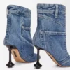 Toy Panta Stiefeletten aus gewaschenem Denim Gewaschener Denim