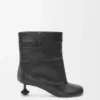 Toy Panta Stiefeletten aus Lammleder Black