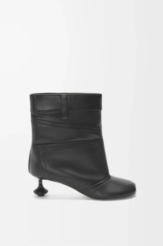 Toy Panta Stiefeletten aus Lammleder Black