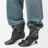 Toy Panta Stiefeletten aus Lammleder Black