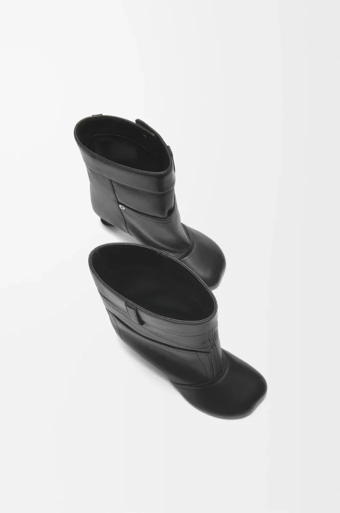 Toy Panta Stiefeletten aus Lammleder Black