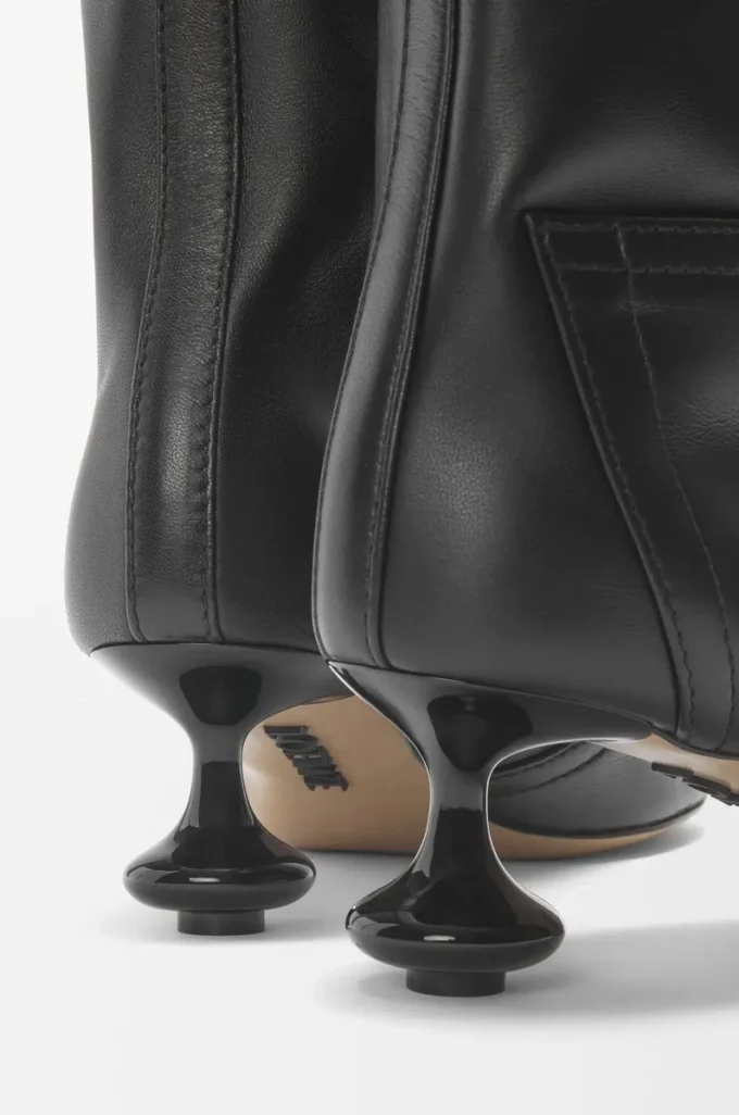 Toy Panta Stiefeletten aus Lammleder Black