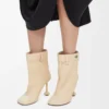 Toy Panta Stiefeletten aus Nappalammleder Oat Milk