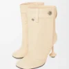 Toy Panta Stiefeletten aus Nappalammleder Oat Milk