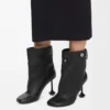 Toy Panta Stiefeletten aus Nappalammleder Schwarz