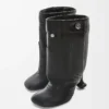 Toy Panta Stiefeletten aus Nappalammleder Schwarz