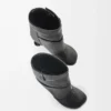 Toy Panta Stiefeletten aus Nappalammleder Schwarz