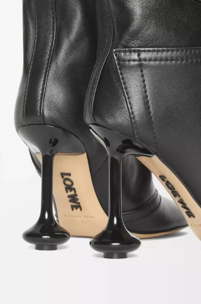 Toy Panta Stiefeletten aus Nappalammleder Schwarz