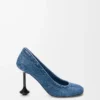 Toy Pumps aus Denim Washed Denim