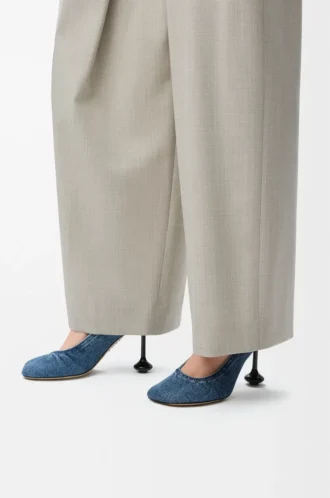 Toy Pumps aus Denim Washed Denim