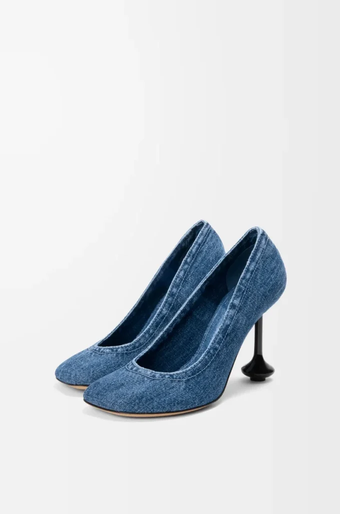 Toy Pumps aus Denim Washed Denim