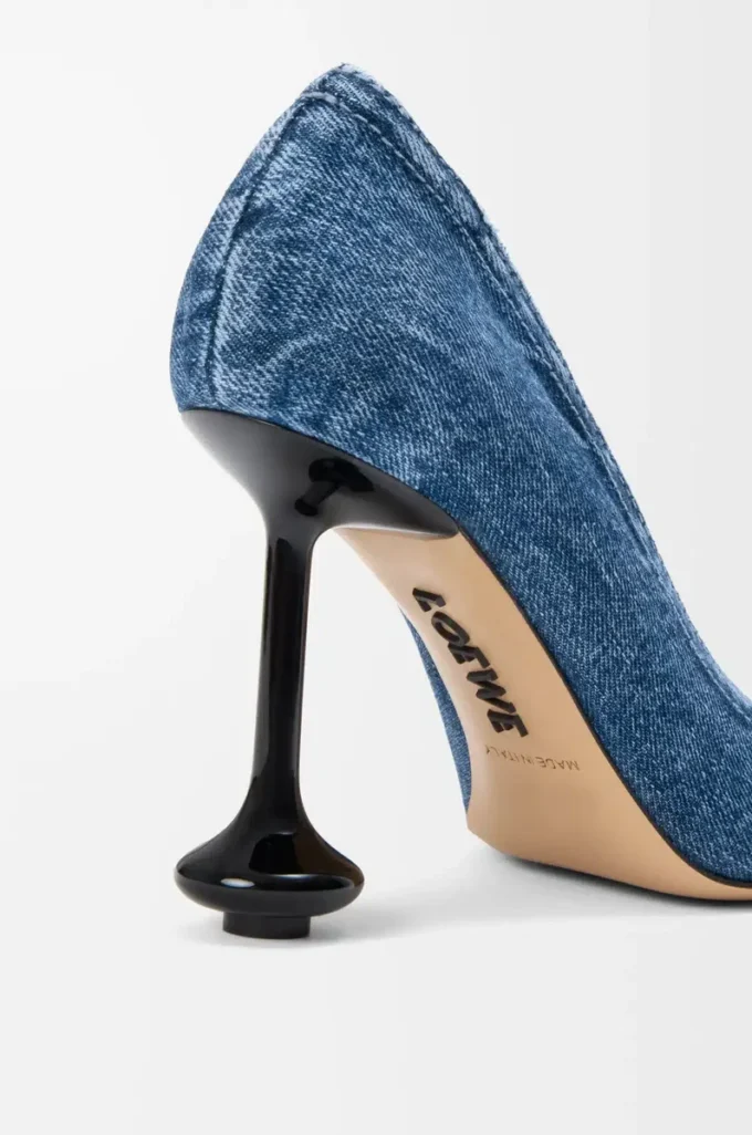 Toy Pumps aus Denim Washed Denim