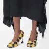 Toy-Pumps aus Jacquard-Strick Multicolor Deep Navy