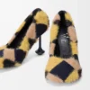 Toy-Pumps aus Jacquard-Strick Multicolor Deep Navy