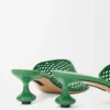 Toy Slide aus Kalbsleder Grün