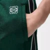 Trainingshose aus technischem Jersey in Dunkelgrün