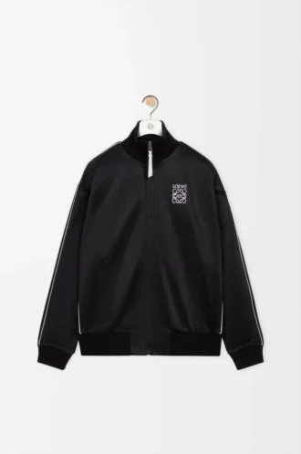Trainingsjacke aus technischem Jersey Schwarz